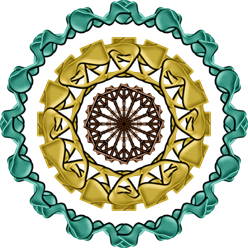 Bunte Mandala Bild