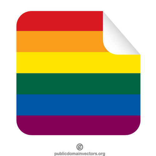 Peeling Ã§Ä±kartma LGBT renkleri