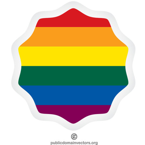 LGBT vlag sticker