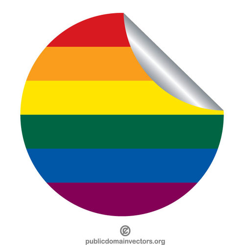 LGBT-Flagge Peeling Aufkleber