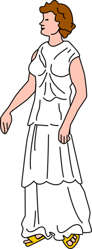 Dame im antiken Stil