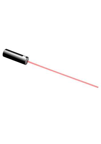 Clip-art vector de laser de diodo de potÃªncia mÃ©dia embalado para um banco Ã³ptico