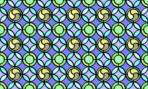 Imagen de vector de fondo colorido vidrio emplomado