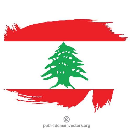 MalovanÃ½ vlajka Libanonu