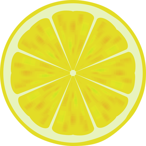 Dessin vectoriel de tranche citron