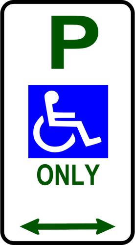 Parcheggio per disabili traffico roadsign Ð’Ð•ÐšÐ¢ÐžÐ ÐÐžÐ• Ð˜Ð—ÐžÐ‘Ð ÐÐ–Ð•ÐÐ˜Ð•