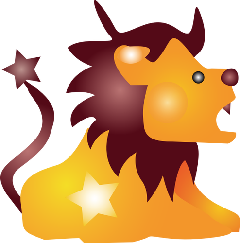 Cartoon lion vector