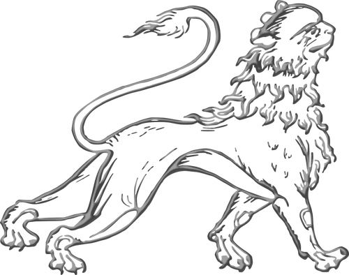 Dekorativa lion bild