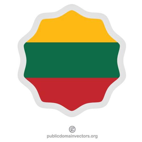 Bandiera lituana simbolo clipart