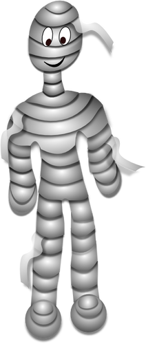 Grey mummy vector illustration