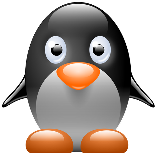 Gambar vektor penguin kecil