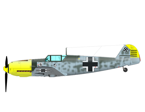 ME-109-Flugzeug-Vektor-Bild