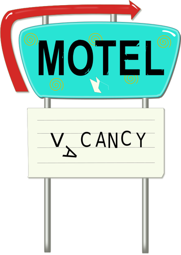Motel ad vektorovÃ½ obrÃ¡zek
