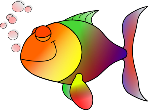 Kleurrijke slaperig vissen