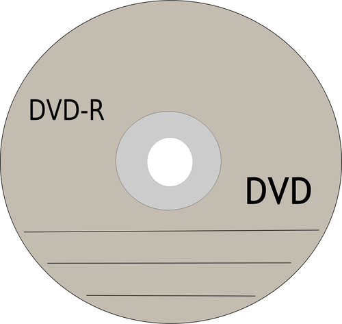 Vecteur de disque DVD Enregistrement