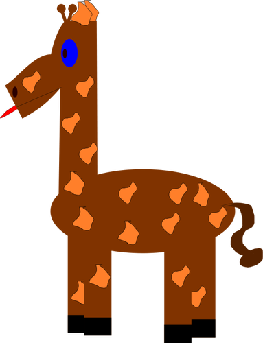 Vector girafa engraÃ§ado