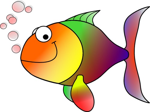 Å Å¥astnÃ½ ryb vektorovÃ© ilustrace