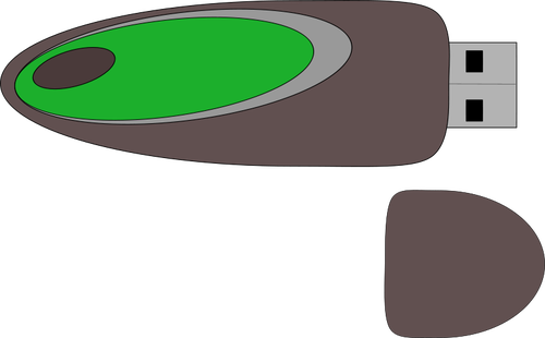 Imagen de vector de dispositivo USB