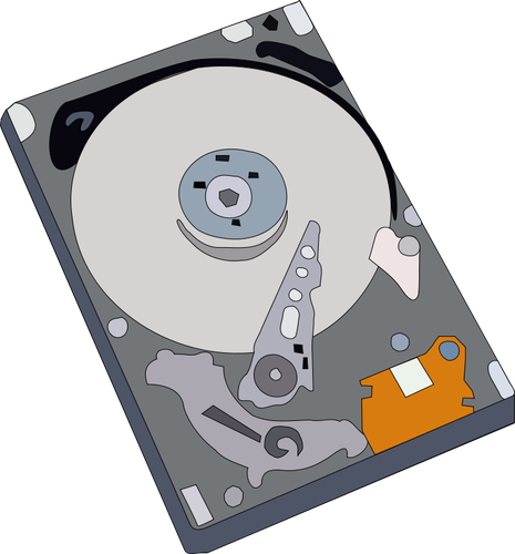 Hard disk vektor ilustrasi