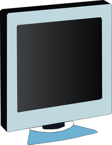 LCD monitor vektorgrafikk utklipp