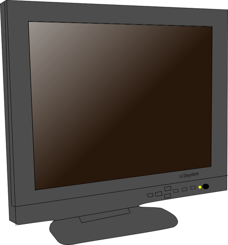 Monitor LCD vetor clip art