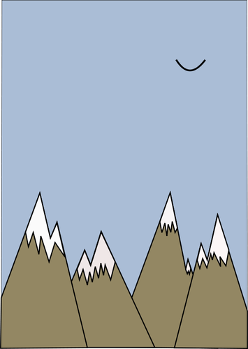 Montagne vettoriale illustrazione