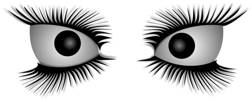 Vektor-Bild der verrÃ¼ckten Augen