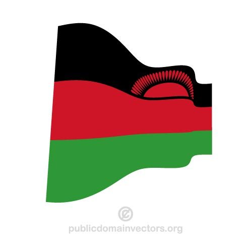 Ondulato bandiera del Malawi