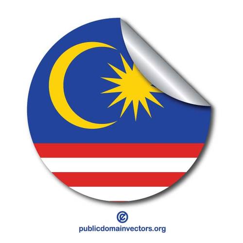 Malezya bayraÄŸÄ± etiket