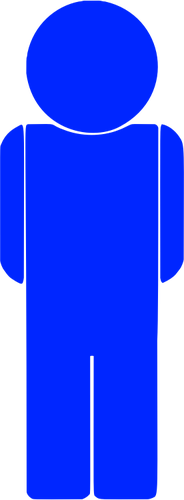 Blue male icon