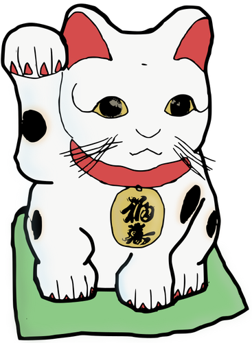 Imagem vetorial de gato japonÃªs