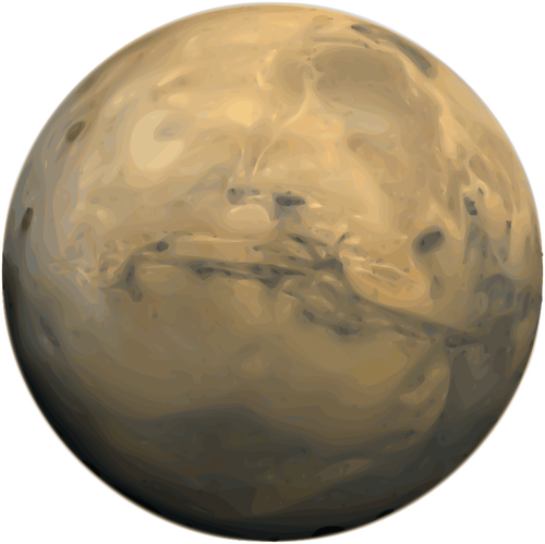 Planeten Mars vektorbild