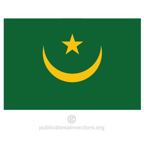 MauritÃ¡nie vektor vlajka