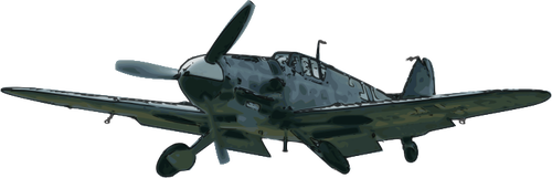 Messerschmidt Bf109G aviÃ³n vectoriales imÃ¡genes prediseÃ±adas