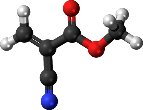 Immagine 3D di una molecola chimica