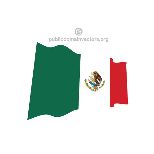 Macha flagÄ… wektor z Meksyku