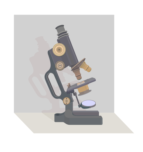 Microscopio vintage