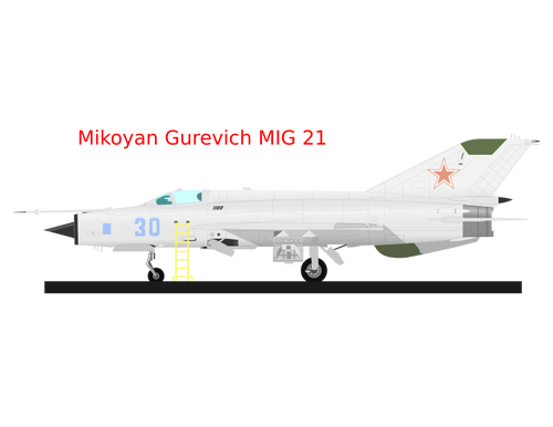 MIG 21 vektor