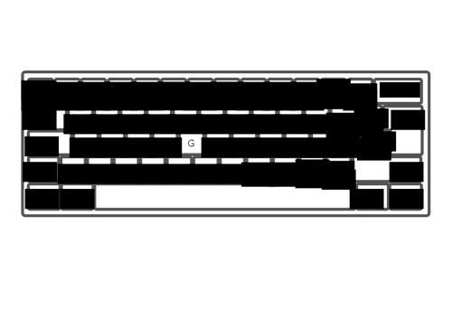 Tastatur ABNT PT-BR vektor image