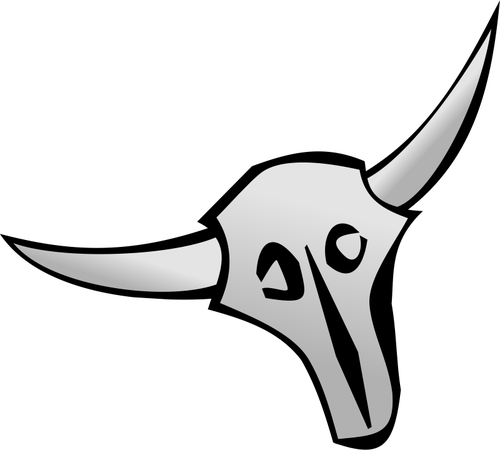 Cranio del bestiame minimalista