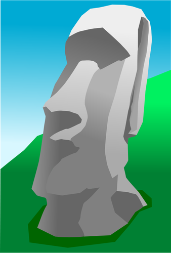 Moai grafiki wektorowej