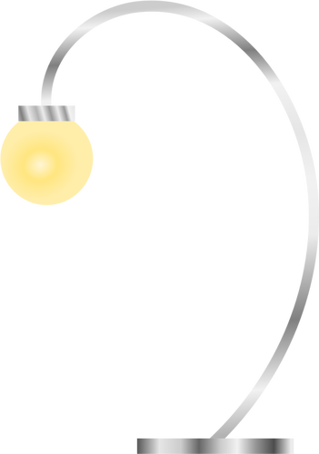 Graphiques vectoriels de lampe de bureau moderne avec lumiÃ¨re jaune