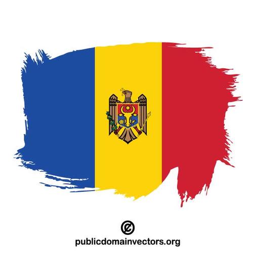 Geschilderde vlag van MoldaviÃ«