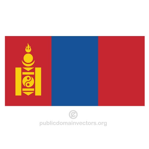 MongolskÃ© vektor vlajka