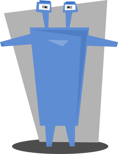 Gambar biru robot