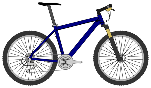 Imagen de vector de bicicleta de montaÃ±a