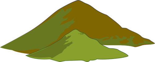 Two mountains vector image