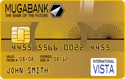 ZlatÃ© kreditnÃ­ karty vektor