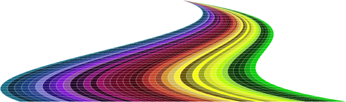 Multi color ladrillo carretera vector de la imagen