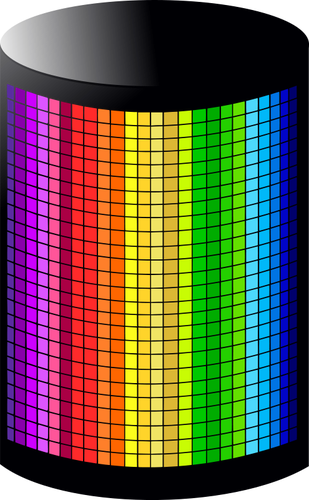 IlustraciÃ³n de vector luz de color arco iris